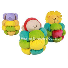 Factory Supply Stuffed Plush Baby Rattle Toy